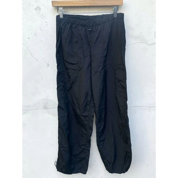 Victoria's Secret Pants - Pink Victorias Secret Black Straight Leg Cargo Casual Pull On Pants Size Small